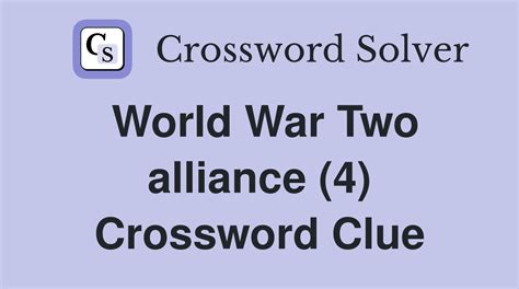 alliance crossword clue 4 letters|bond alliance crossword clue.